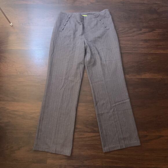 Sigrid Olsen gray shimmer Modernist dress pants size 12 - Picture 2 of 12